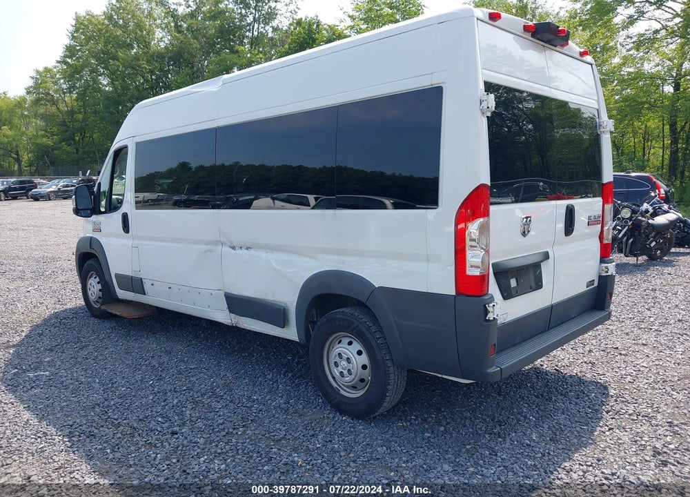 2018 RAM PROMASTER 2500 WINDOW VAN HIGH ROOF 159 WB VIN: 3C7WRVPG9JE137837