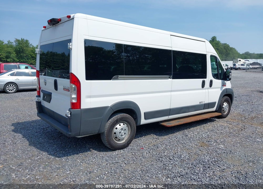 2018 RAM PROMASTER 2500 WINDOW VAN HIGH ROOF 159 WB VIN: 3C7WRVPG9JE137837