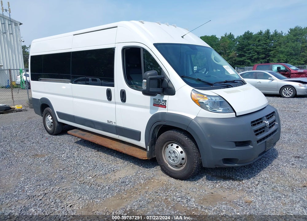 2018 RAM PROMASTER 2500 WINDOW VAN HIGH ROOF 159 WB VIN: 3C7WRVPG9JE137837