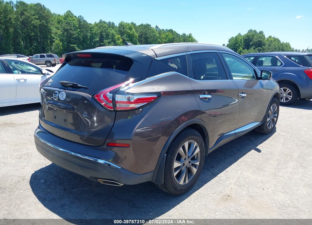 2015 NISSAN MURANO SL VIN: 5N1AZ2MG5FN235112