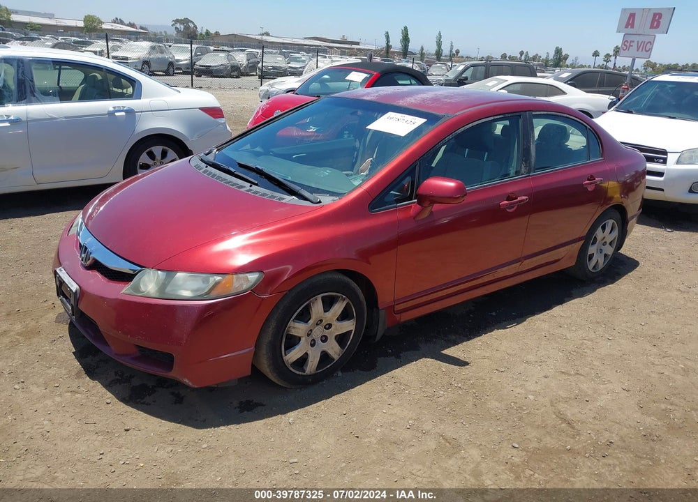 2011 HONDA CIVIC LX VIN: 2HGFA1F59BH549910