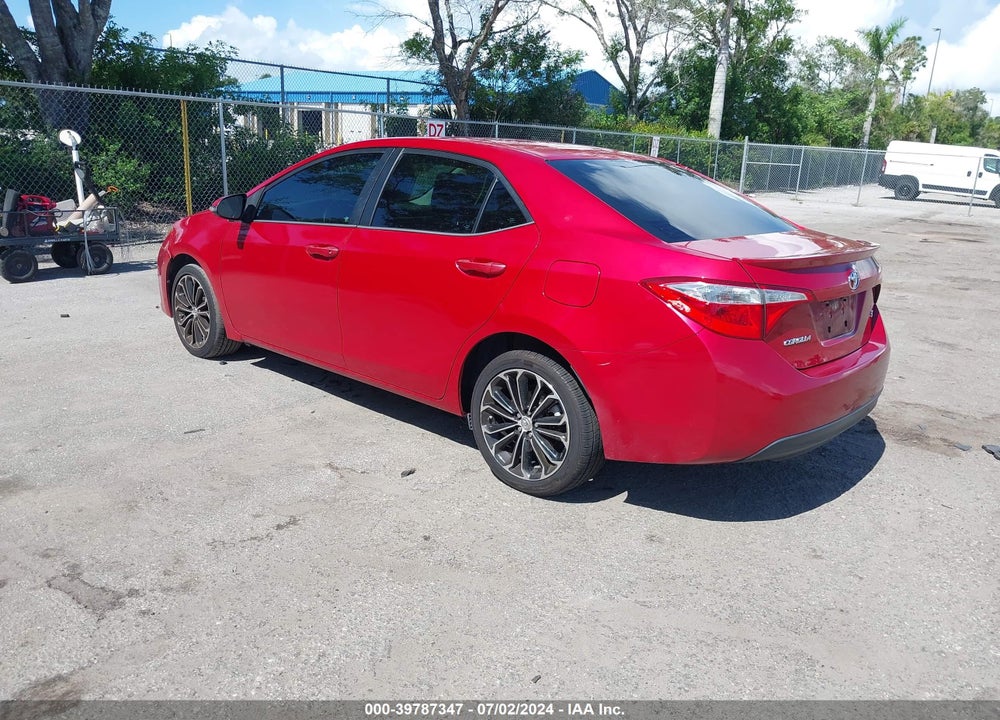 2016 TOYOTA COROLLA S PLUS VIN: 2T1BURHE1GC726001
