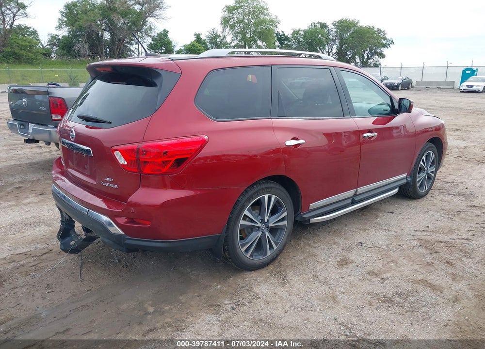 2018 NISSAN PATHFINDER PLATINUM VIN: 5N1DR2MM9JC627565