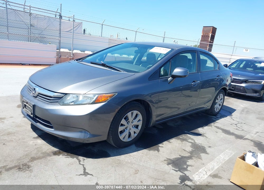 2012 HONDA CIVIC LX VIN: 2HGFB2F54CH318837