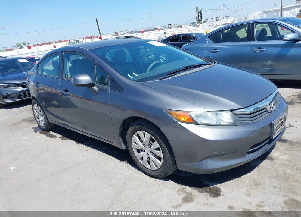 2012 HONDA CIVIC LX VIN: 2HGFB2F54CH318837