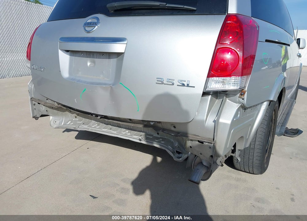 2007 NISSAN QUEST 3.5 SL VIN: 5N1BV28U87N124104