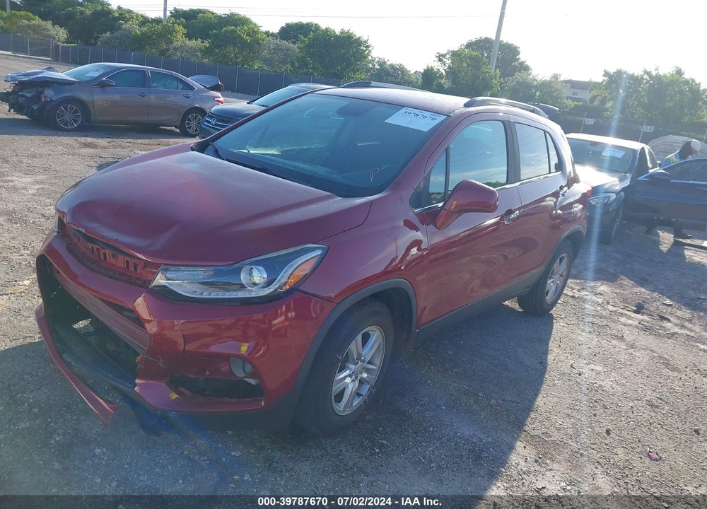2019 CHEVROLET TRAX LT VIN: 3GNCJLSB9KL342277
