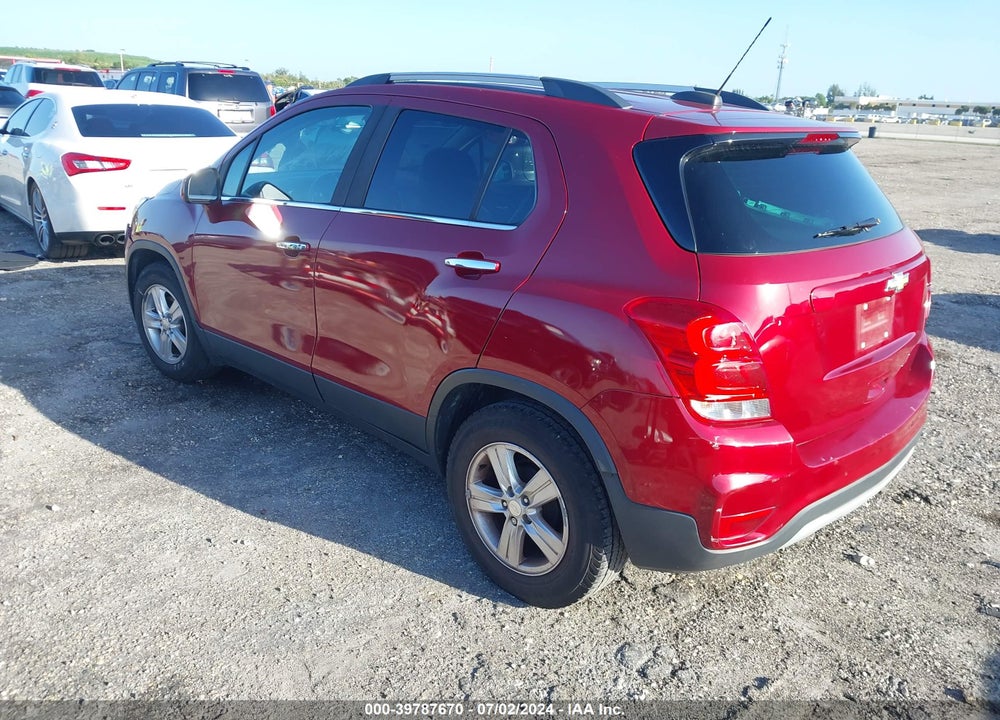 2019 CHEVROLET TRAX LT VIN: 3GNCJLSB9KL342277