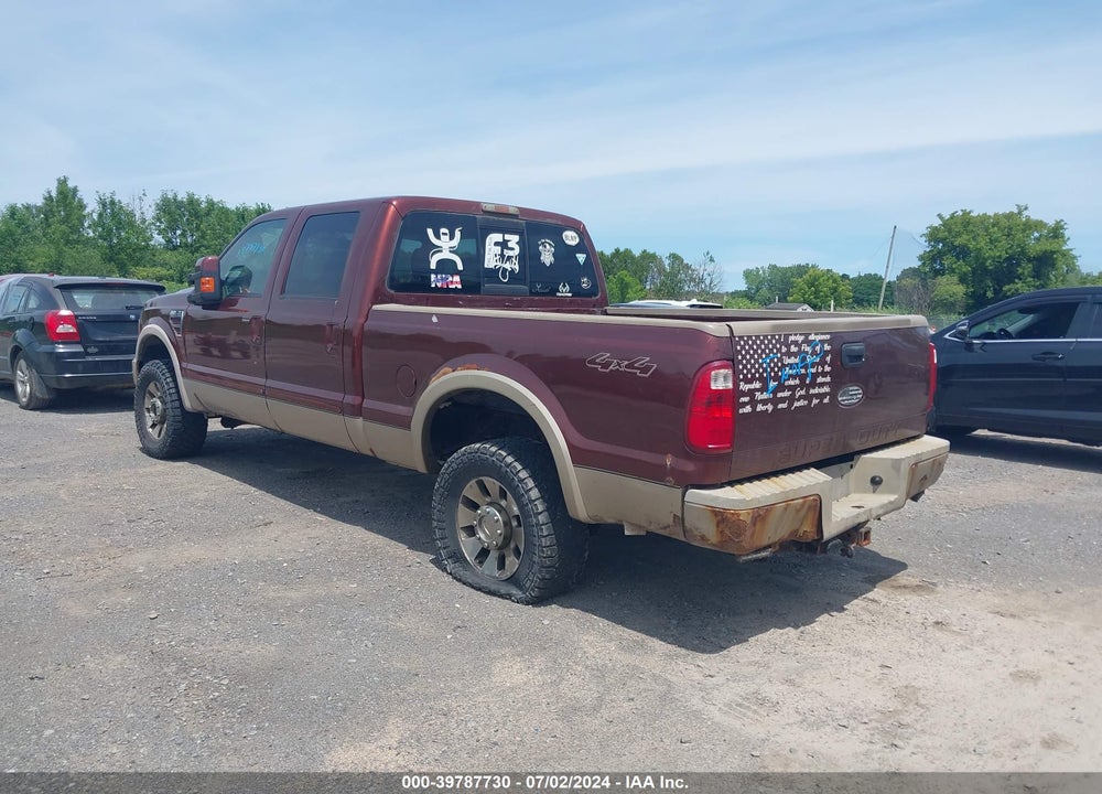 2008 FORD F-250 FX4/HARLEY-DAVIDSON/KING RANCH/LARIAT/XL/XLT VIN: 1FTSW21R68EC25005
