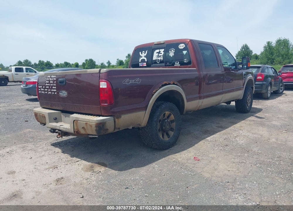 2008 FORD F-250 FX4/HARLEY-DAVIDSON/KING RANCH/LARIAT/XL/XLT VIN: 1FTSW21R68EC25005