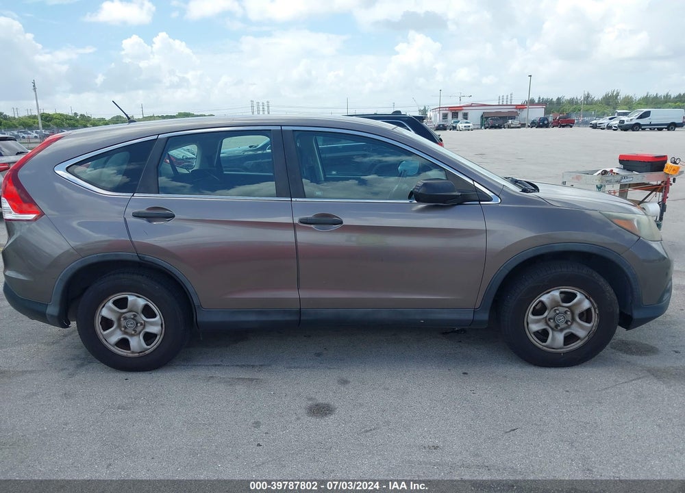 2012 HONDA CR-V LX VIN: 5J6RM3H34CL009387