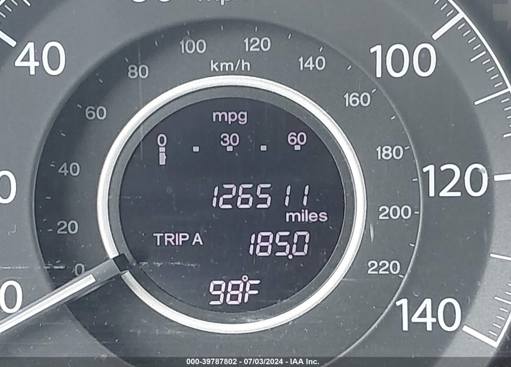 2012 HONDA CR-V LX VIN: 5J6RM3H34CL009387