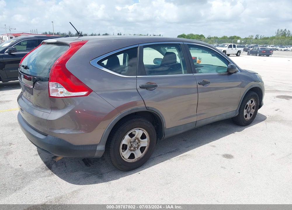 2012 HONDA CR-V LX VIN: 5J6RM3H34CL009387