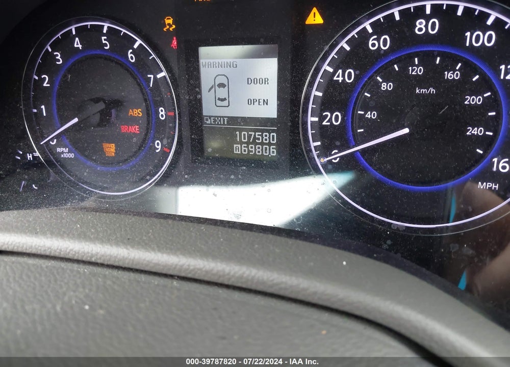 2013 INFINITI G37X VIN: JN1CV6AR1DM752872
