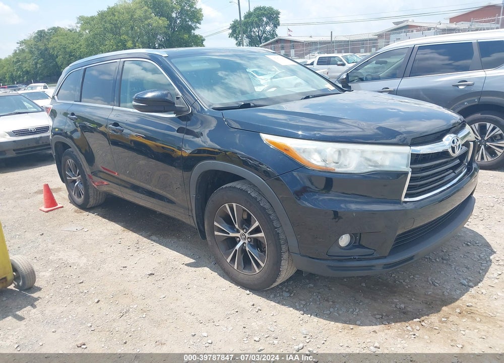 2016 TOYOTA HIGHLANDER XLE V6 VIN: 5TDJKRFH7GS234949