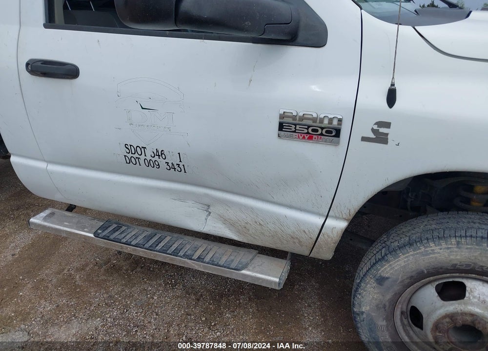 2007 DODGE RAM 3500 HD CHASSIS VIN: 3D6WG46A97G710012