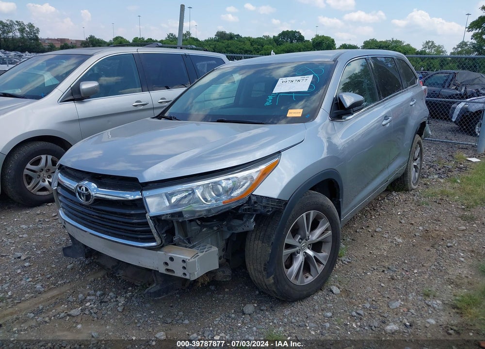 2015 TOYOTA HIGHLANDER LE PLUS V6 VIN: 5TDBKRFH4FS117638