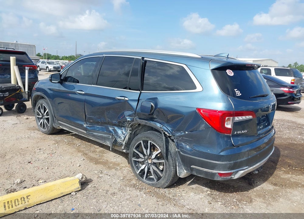 2019 HONDA PILOT TOURING VIN: 5FNYF6H99KB001482