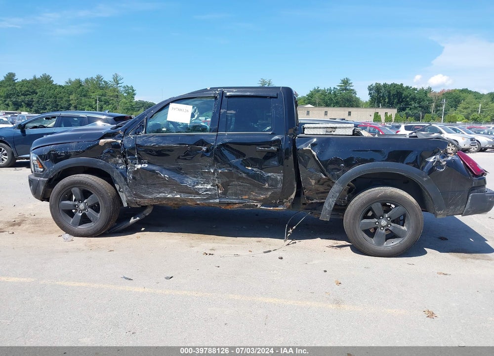 2019 RAM 1500 CLASSIC WARLOCK QUAD CAB 4X4 6'4 BOX VIN: 1C6RR7GT0KS675190