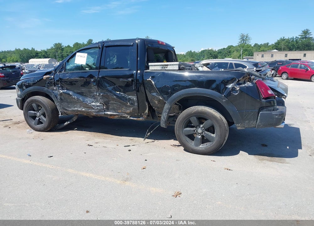 2019 RAM 1500 CLASSIC WARLOCK QUAD CAB 4X4 6'4 BOX VIN: 1C6RR7GT0KS675190