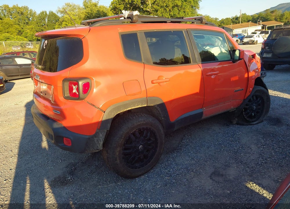 2017 JEEP RENEGADE LATITUDE 4X4 VIN: ZACCJBBB4HPF46648