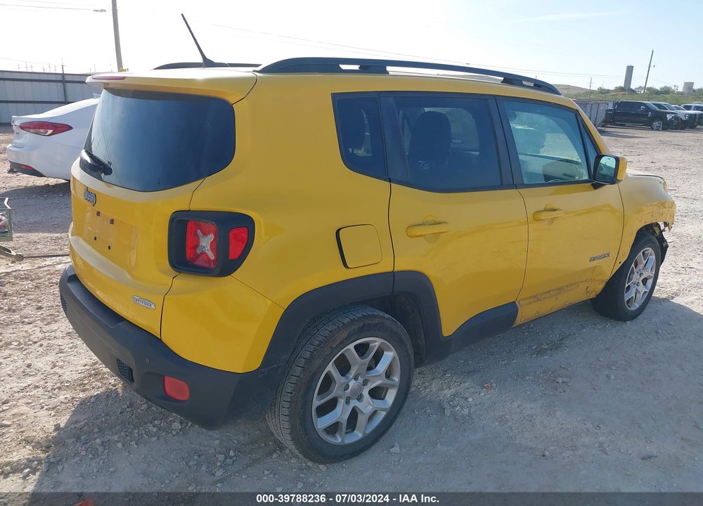 2015 JEEP RENEGADE LATITUDE VIN: ZACCJABT0FPB81899