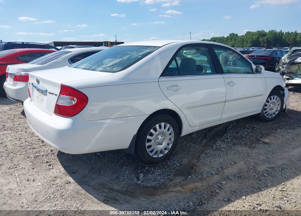 2002 TOYOTA CAMRY VIN: 4T1BE32K82U095389