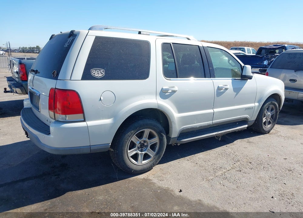 2003 LINCOLN AVIATOR VIN: 5LMEU78H33ZJ50089