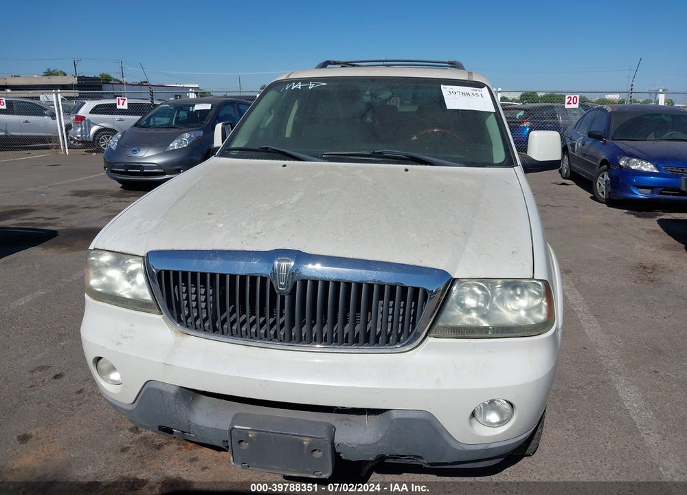 2003 LINCOLN AVIATOR VIN: 5LMEU78H33ZJ50089