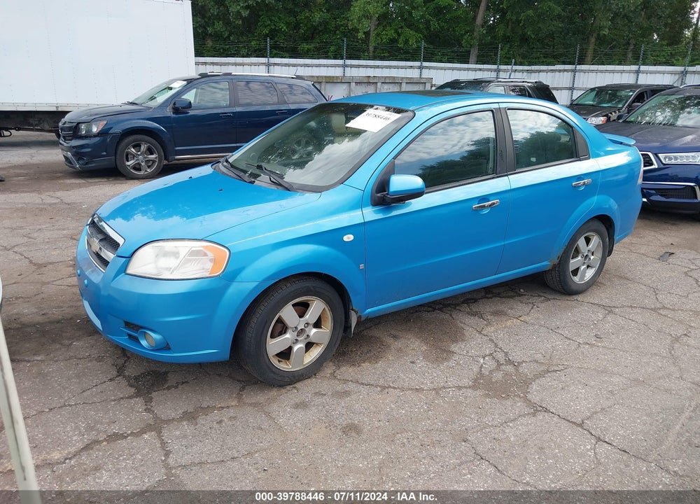 2007 CHEVROLET AVEO LT VIN: KL1TG56697B141236