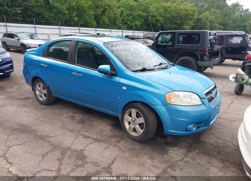 2007 CHEVROLET AVEO LT VIN: KL1TG56697B141236