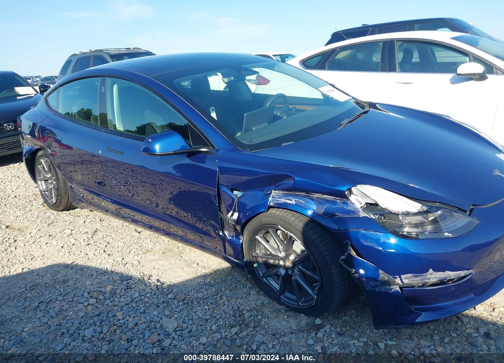 2022 TESLA MODEL 3 LONG RANGE DUAL MOTOR ALL-WHEEL DRIVE VIN: 5YJ3E1EB1NF180709