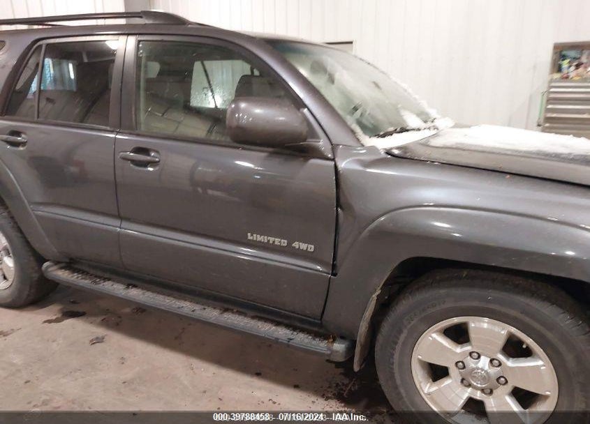 2005 TOYOTA 4RUNNER LIMITED V6 VIN: JTEBU17R658046900
