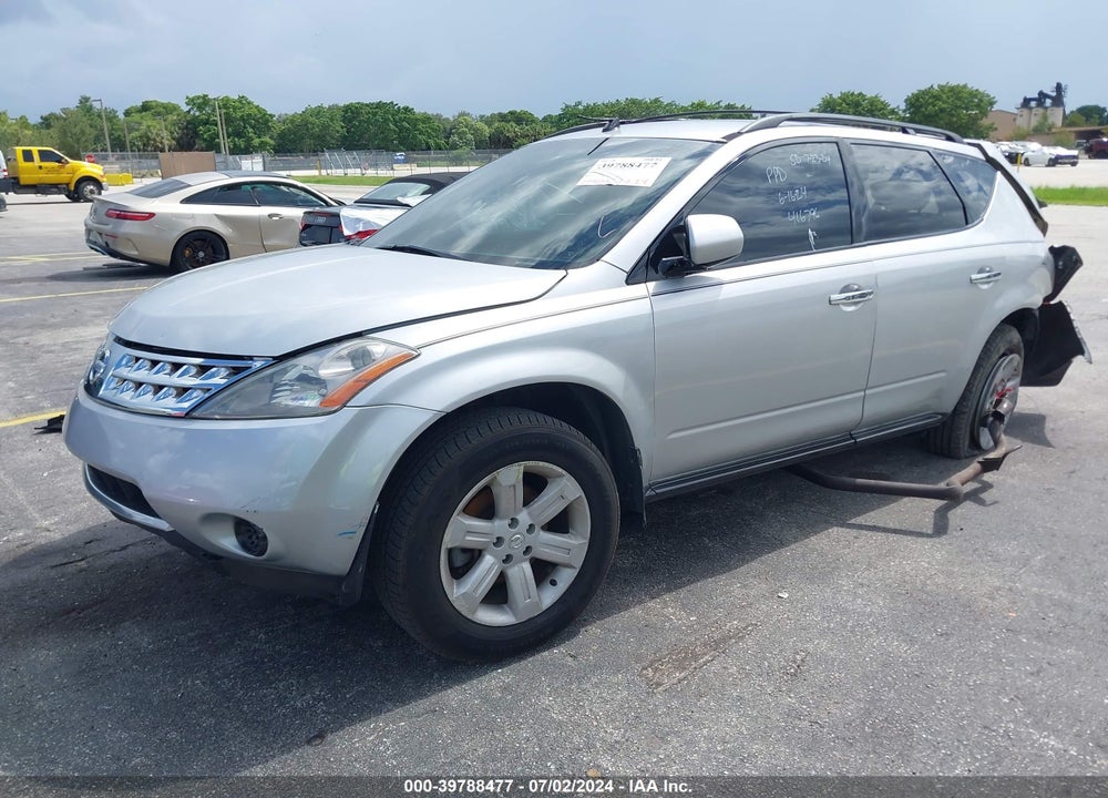 2006 NISSAN MURANO SL/SE/S VIN: JN8AZ08T46W416796