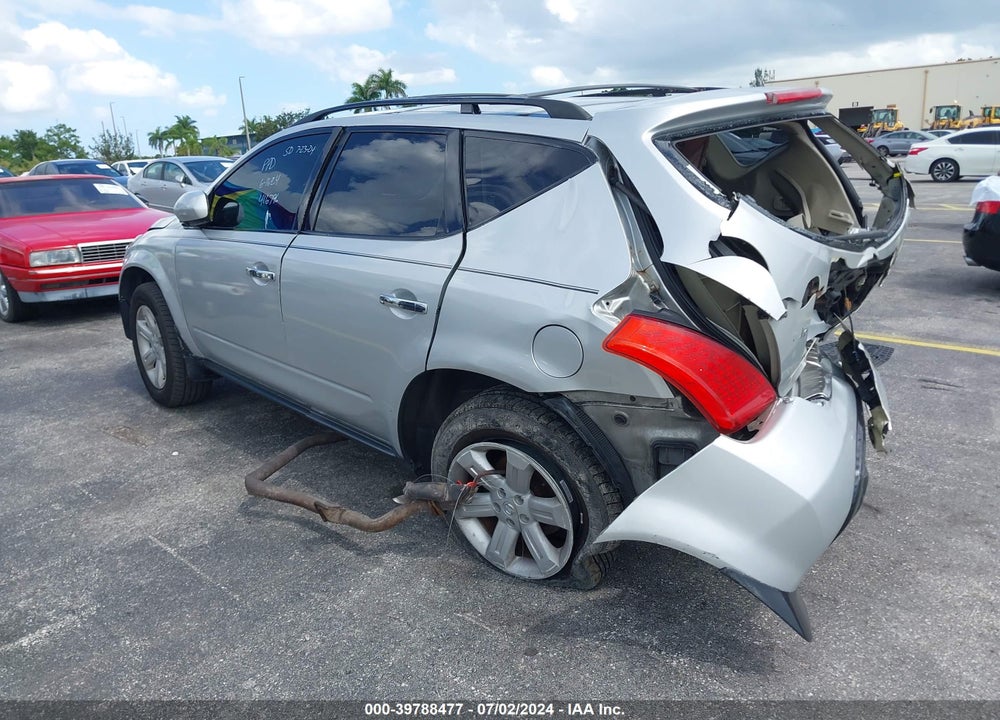 2006 NISSAN MURANO SL/SE/S VIN: JN8AZ08T46W416796