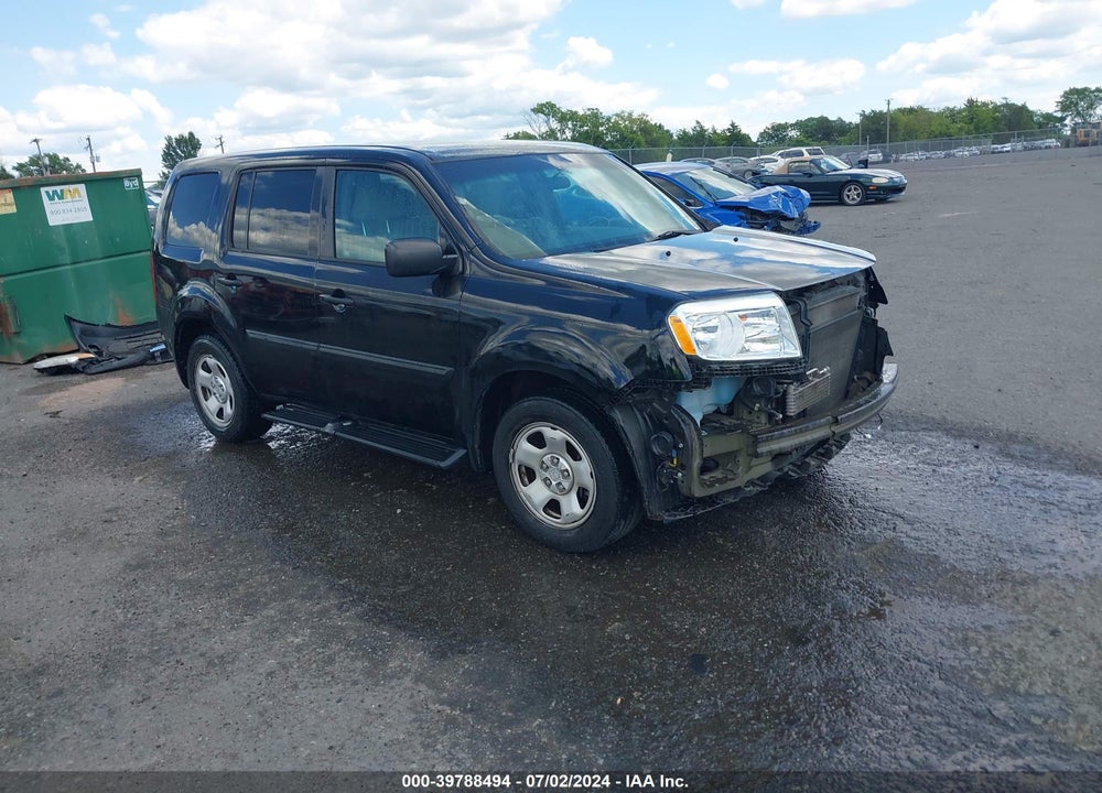 2012 HONDA PILOT LX VIN: 5FNYF4H23CB003883