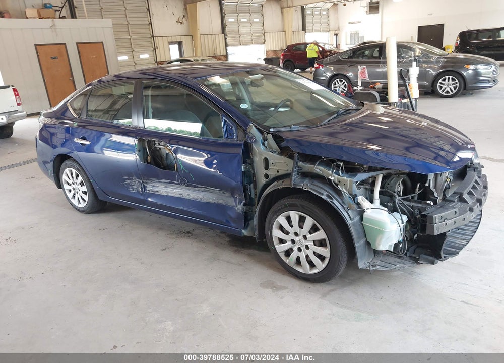2016 NISSAN SENTRA S VIN: 3N1AB7APXGY293668