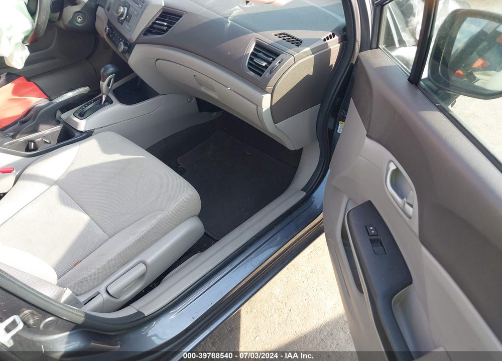 2012 HONDA CIVIC LX VIN: 19XFB2F53CE104562