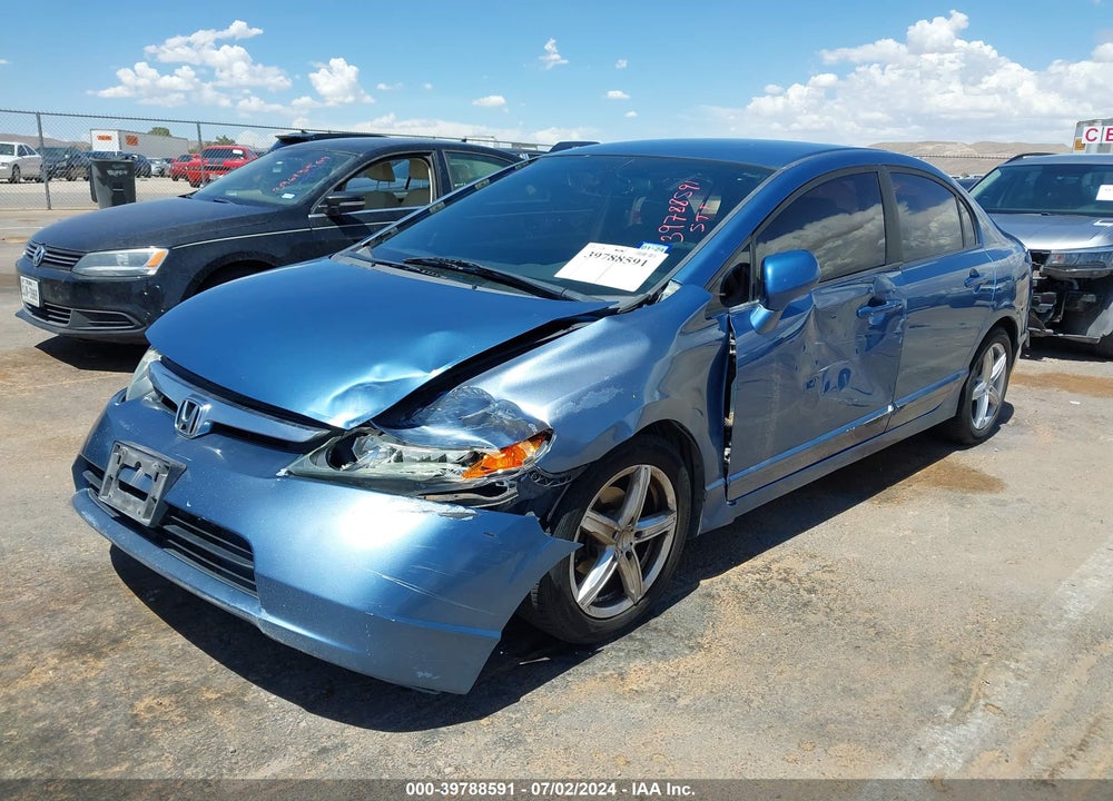 2008 HONDA CIVIC LX VIN: 1HGFA165X8L064722