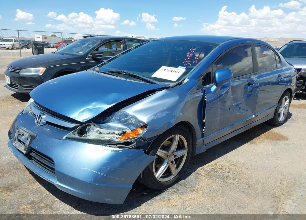 2008 HONDA CIVIC LX VIN: 1HGFA165X8L064722