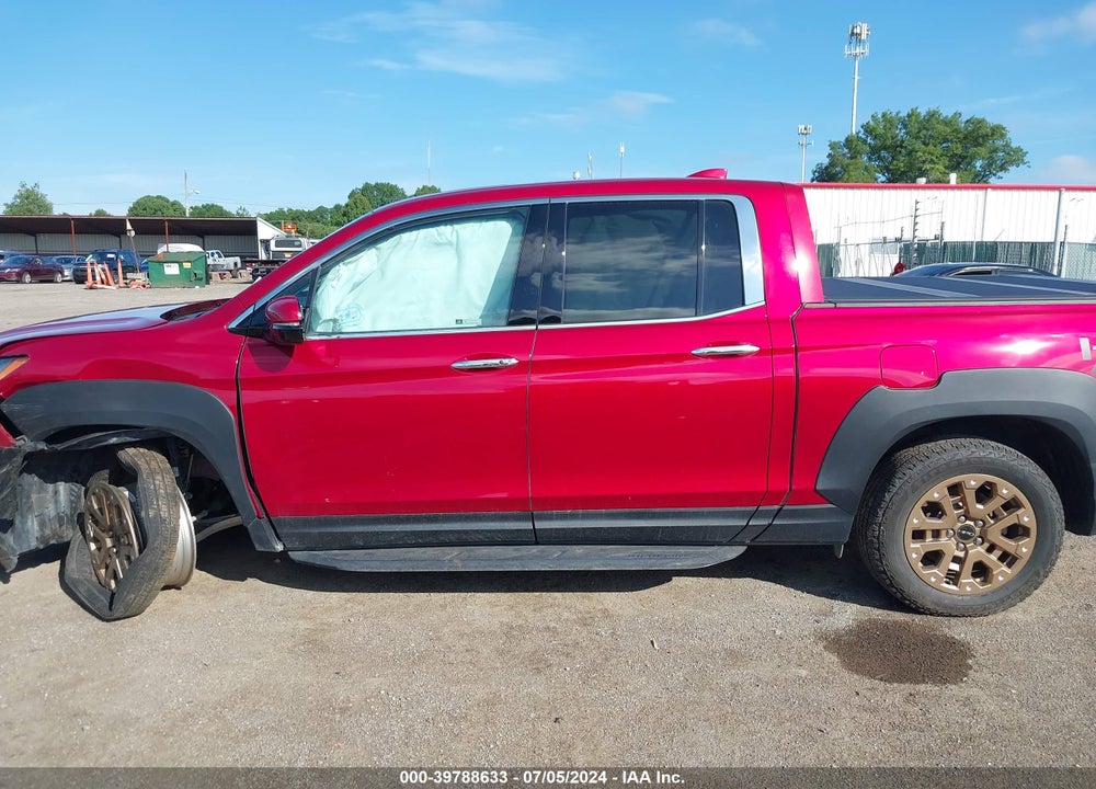 2022 HONDA RIDGELINE RTL-E VIN: 5FPYK3F7XNB015995