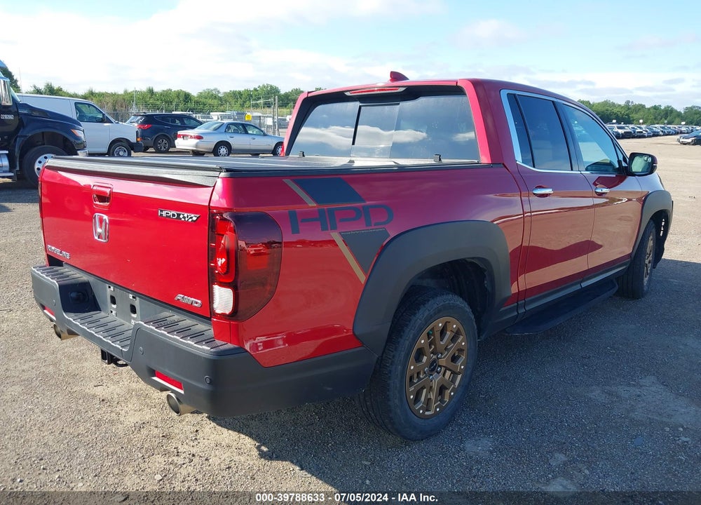 2022 HONDA RIDGELINE RTL-E VIN: 5FPYK3F7XNB015995