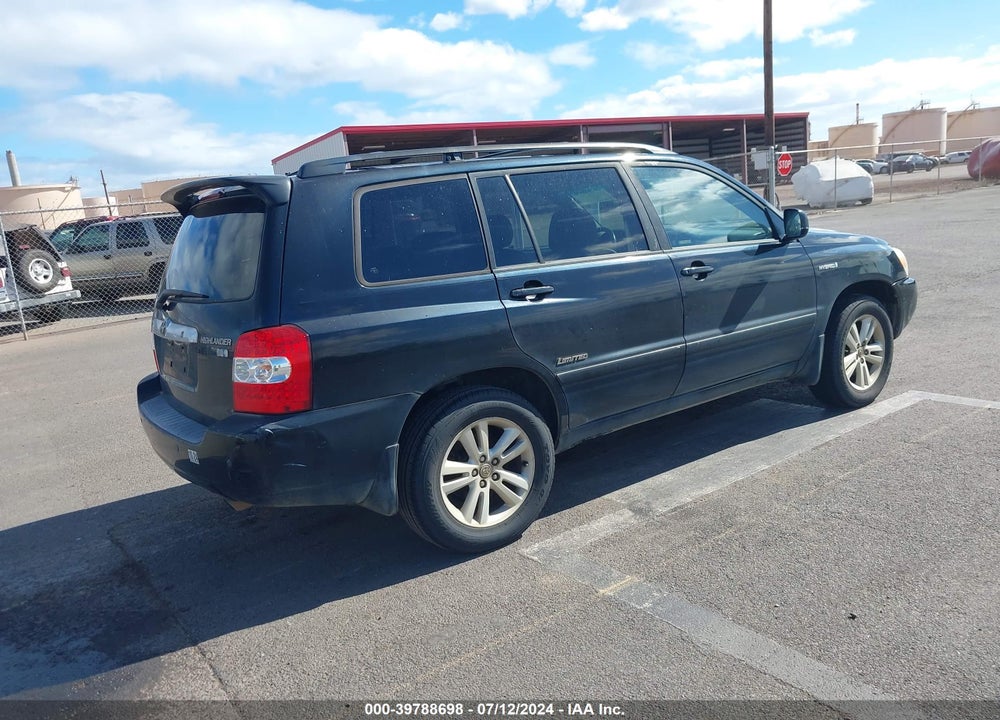 2006 TOYOTA HIGHLANDER HYBRID LIMITED V6 VIN: JTEDW21AX60012230
