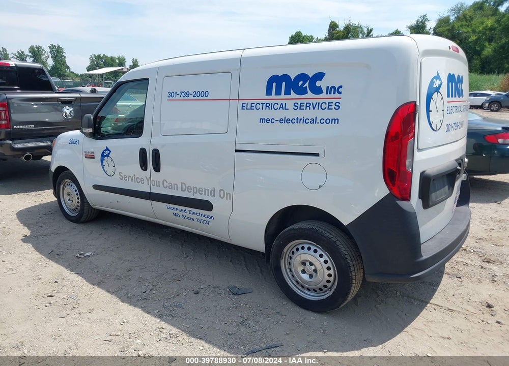 2019 RAM PROMASTER CITY TRADESMAN VIN: ZFBHRFAB4K6N63793
