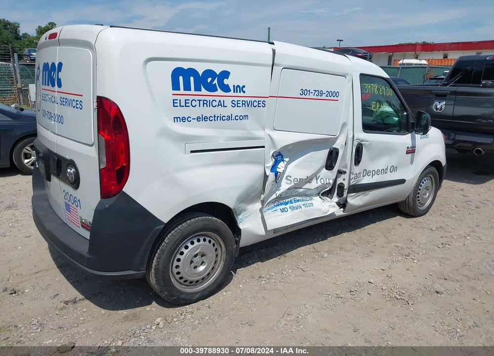 2019 RAM PROMASTER CITY TRADESMAN VIN: ZFBHRFAB4K6N63793