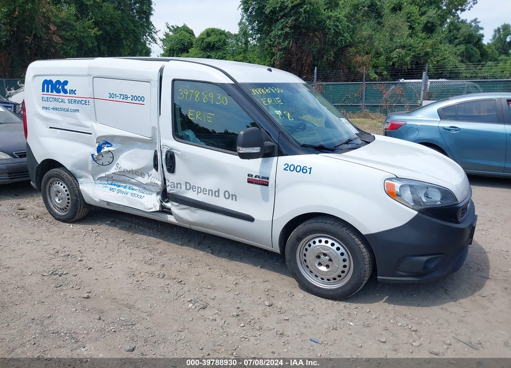 2019 RAM PROMASTER CITY TRADESMAN VIN: ZFBHRFAB4K6N63793