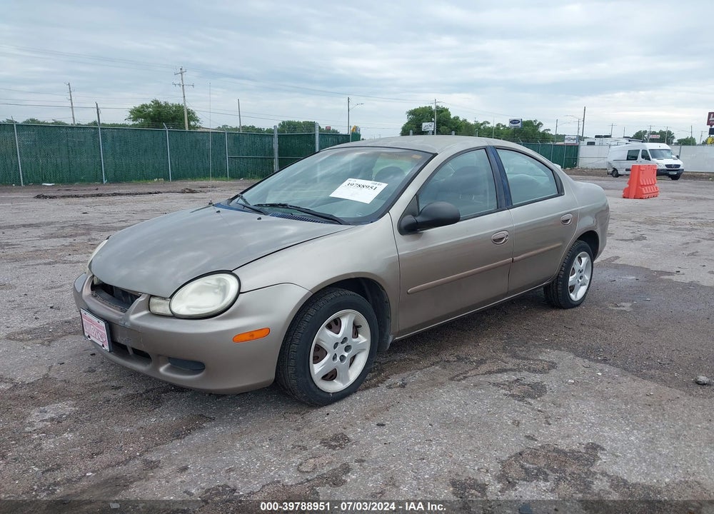 2002 DODGE NEON SE VIN: 1B3ES46C32D529478