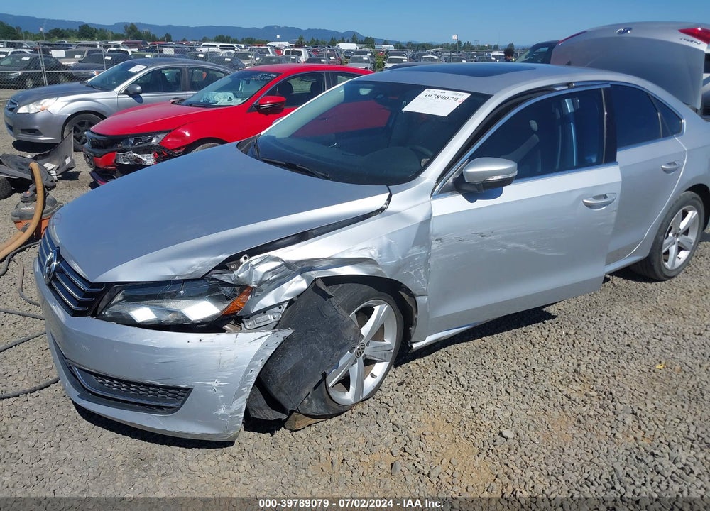 2013 VOLKSWAGEN PASSAT 2.5L SE VIN: 1VWBP7A34DC009548