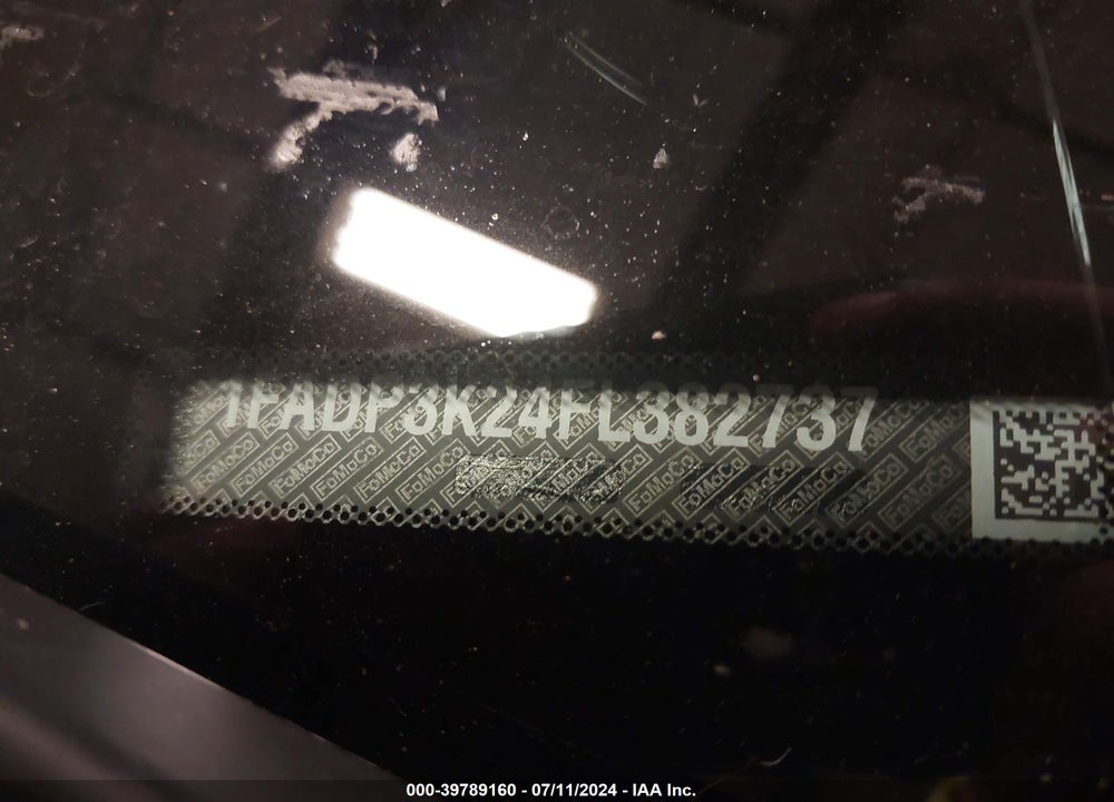 2015 FORD FOCUS SE VIN: 1FADP3K24FL382737