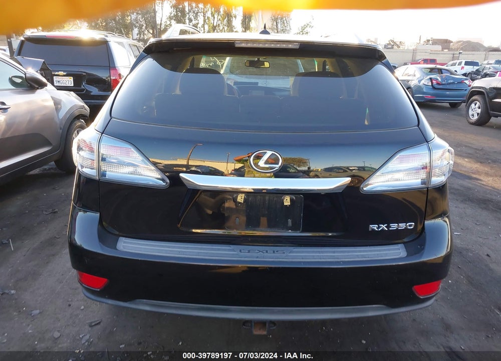 2012 LEXUS RX 350 VIN: 2T2ZK1BA9CC086010